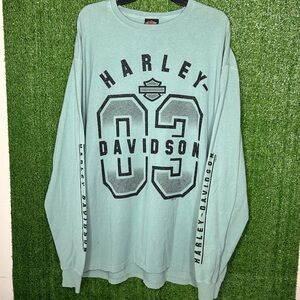 Harley Davidson Long Sleeve Graphic Shirt Sturgis South Dakota Men’s Size 2XL D3